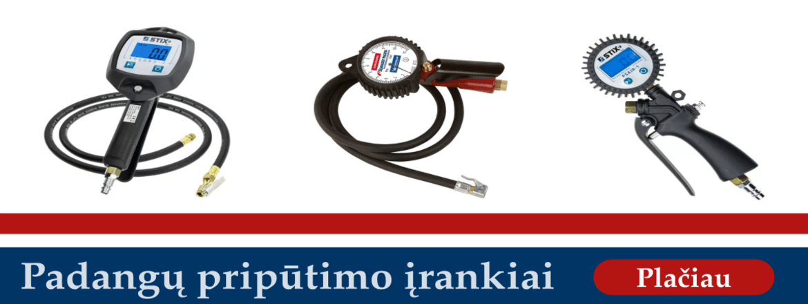 Padangų pripūtimo įrankiai