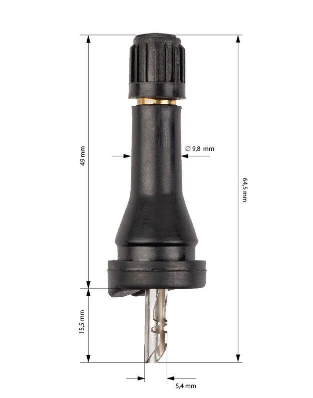 Keičiamas TPMS daviklio ventilis guminis Conti/VDO TG1D sensor 2