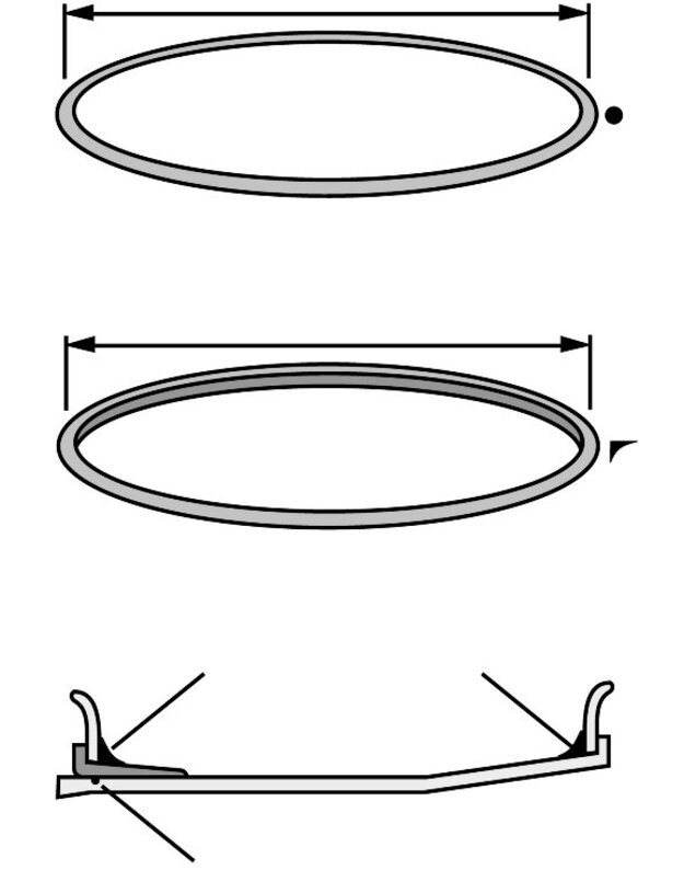 Disko sandarinimo žiedas  OR25T plonas