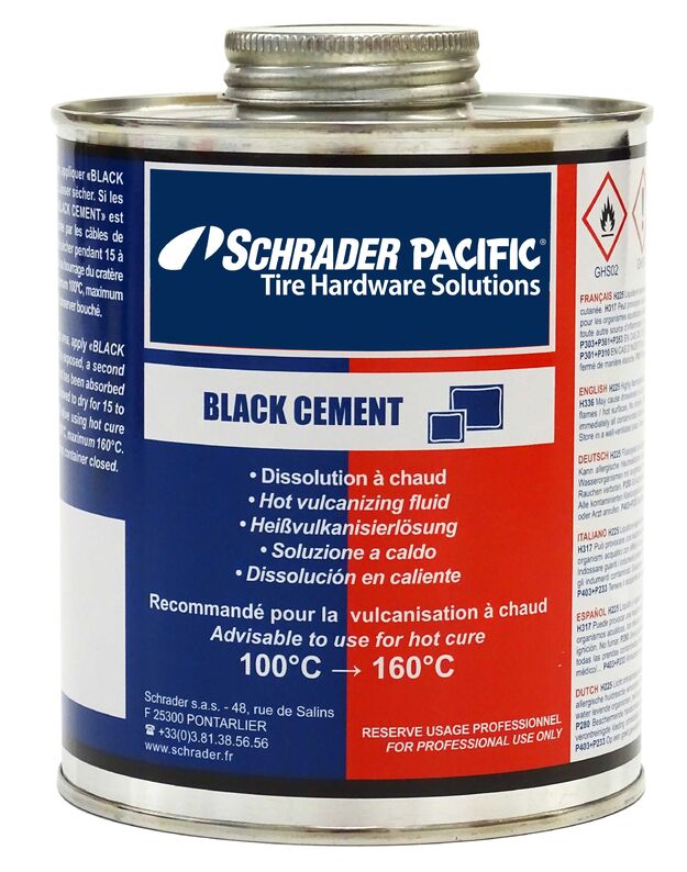 Black-Cement karštam vulkanizavimui nuo 100 iki 160 C